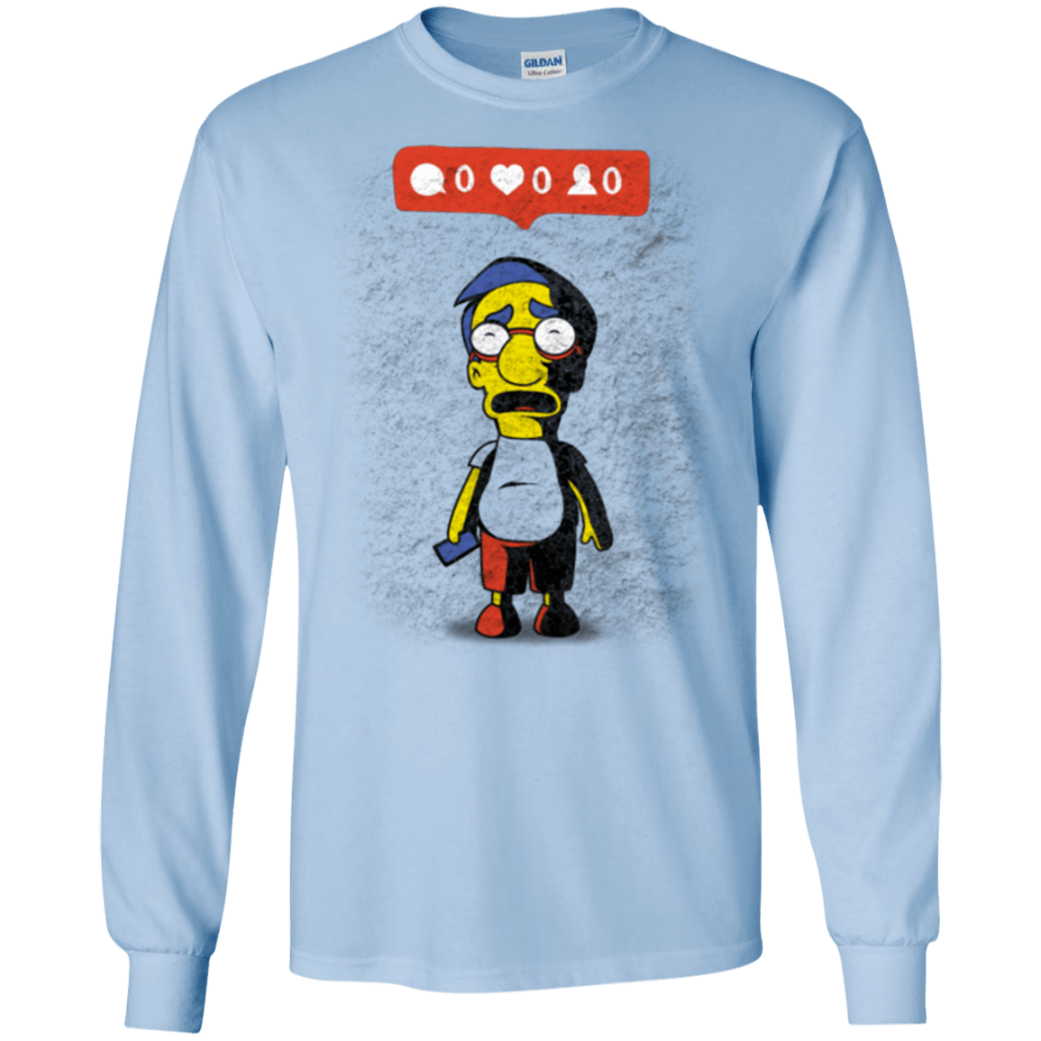 T-Shirts Light Blue / S Nobody Likes Him Men's Long Sleeve T-Shirt