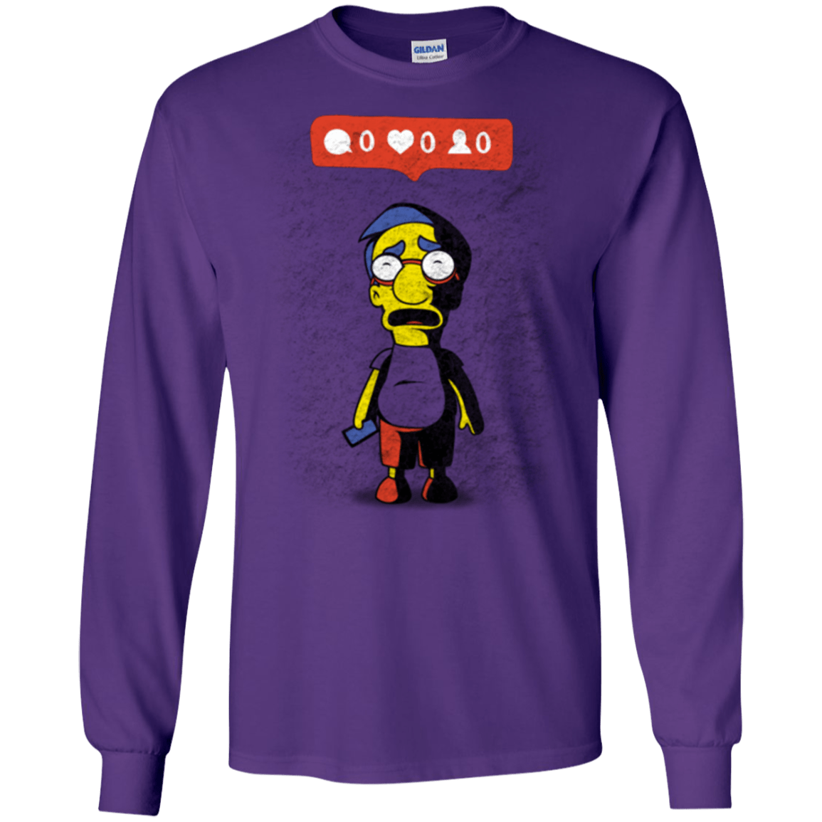 T-Shirts Purple / S Nobody Likes Him Men's Long Sleeve T-Shirt