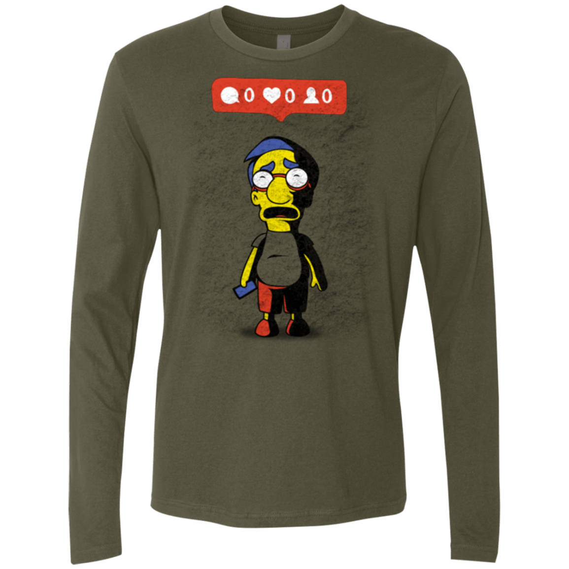 T-Shirts Military Green / S Nobody Likes Him Men's Premium Long Sleeve