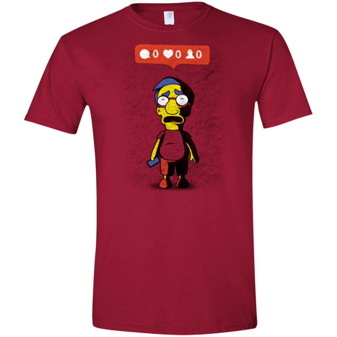 T-Shirts Cardinal Red / S Nobody Likes Him Men's Semi-Fitted Softstyle