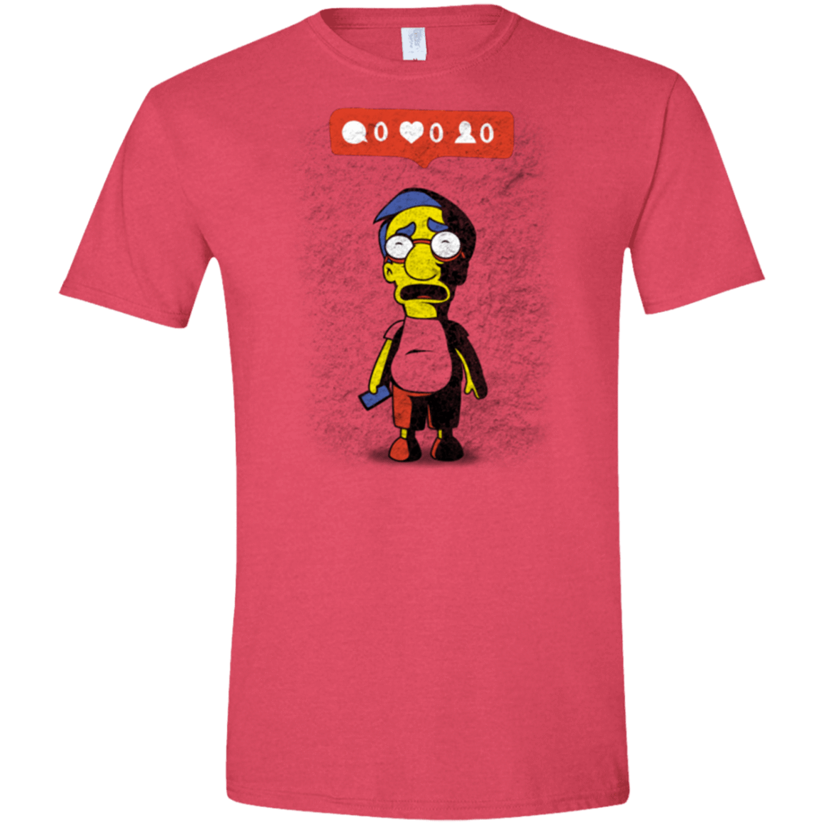 T-Shirts Heather Red / S Nobody Likes Him Men's Semi-Fitted Softstyle