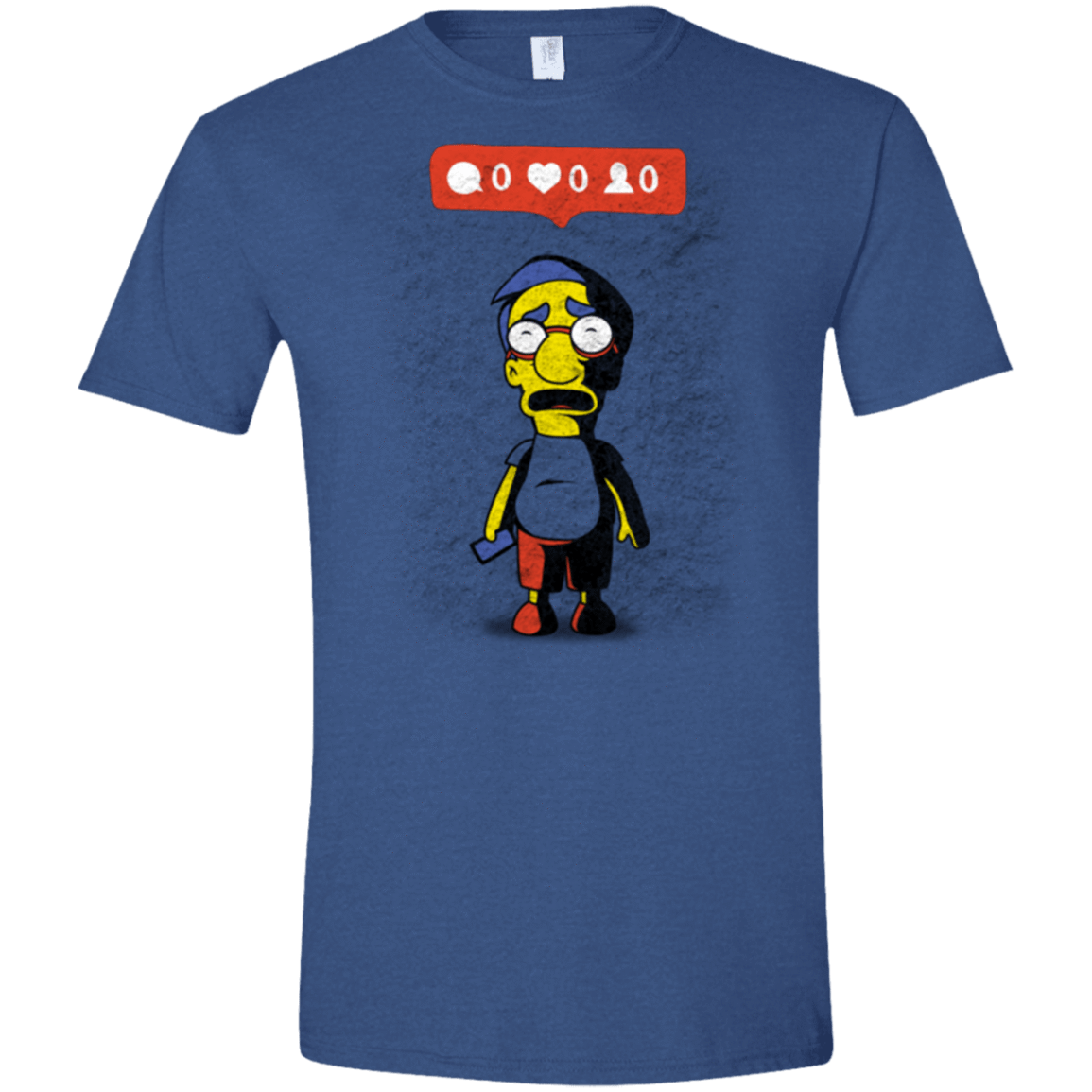 T-Shirts Heather Royal / X-Small Nobody Likes Him Men's Semi-Fitted Softstyle