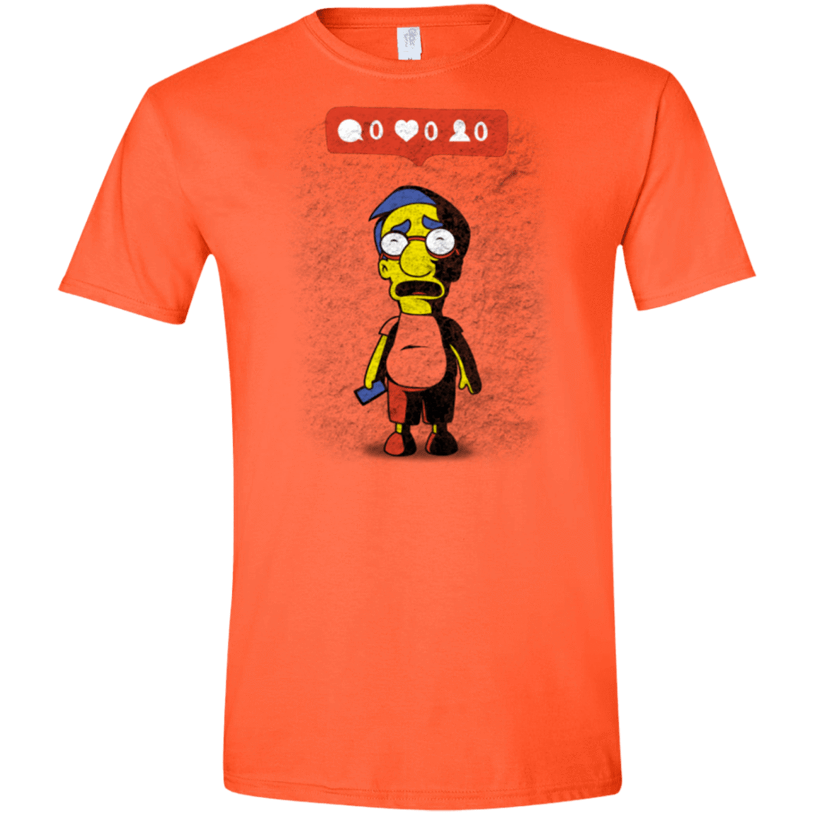T-Shirts Orange / S Nobody Likes Him Men's Semi-Fitted Softstyle