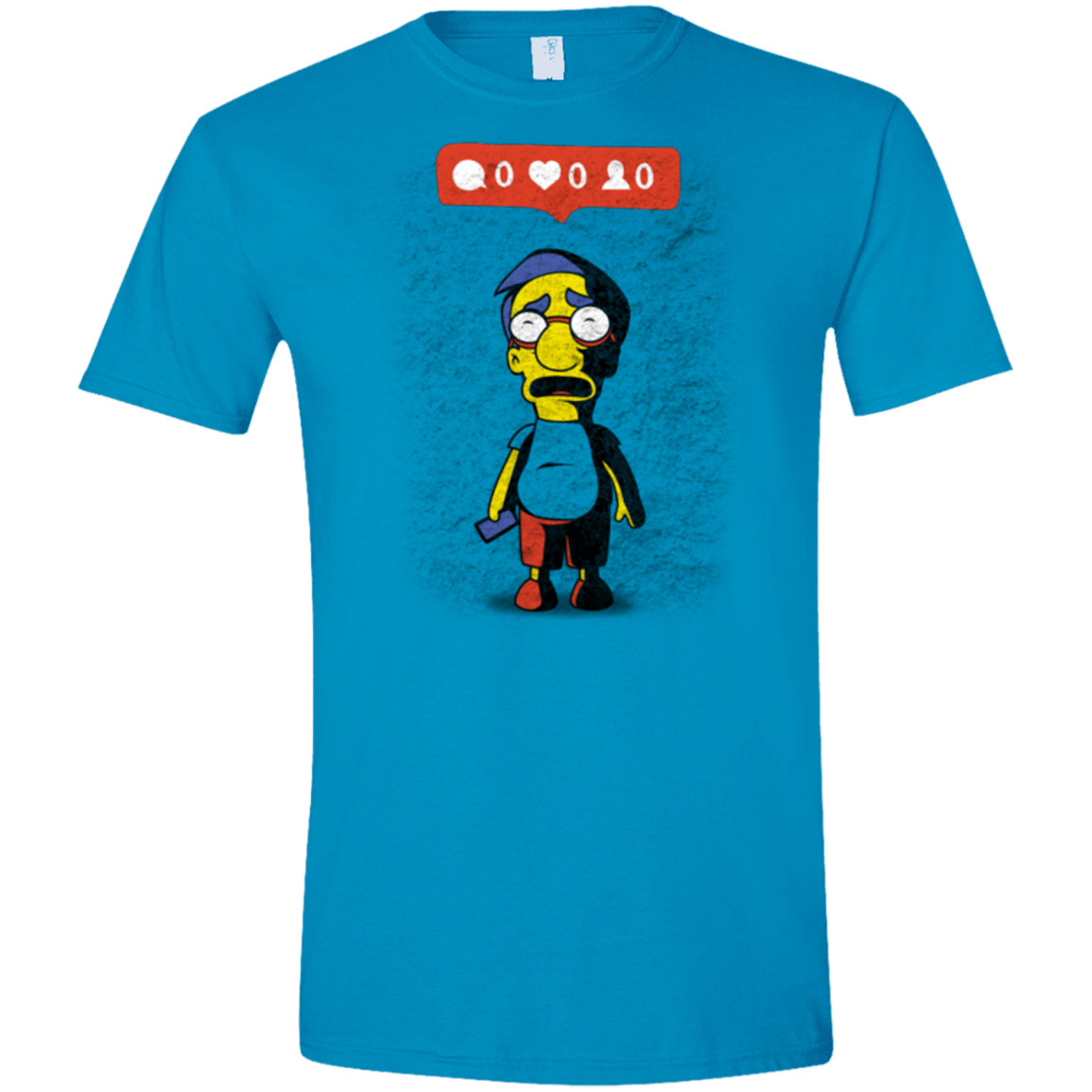 T-Shirts Sapphire / S Nobody Likes Him Men's Semi-Fitted Softstyle