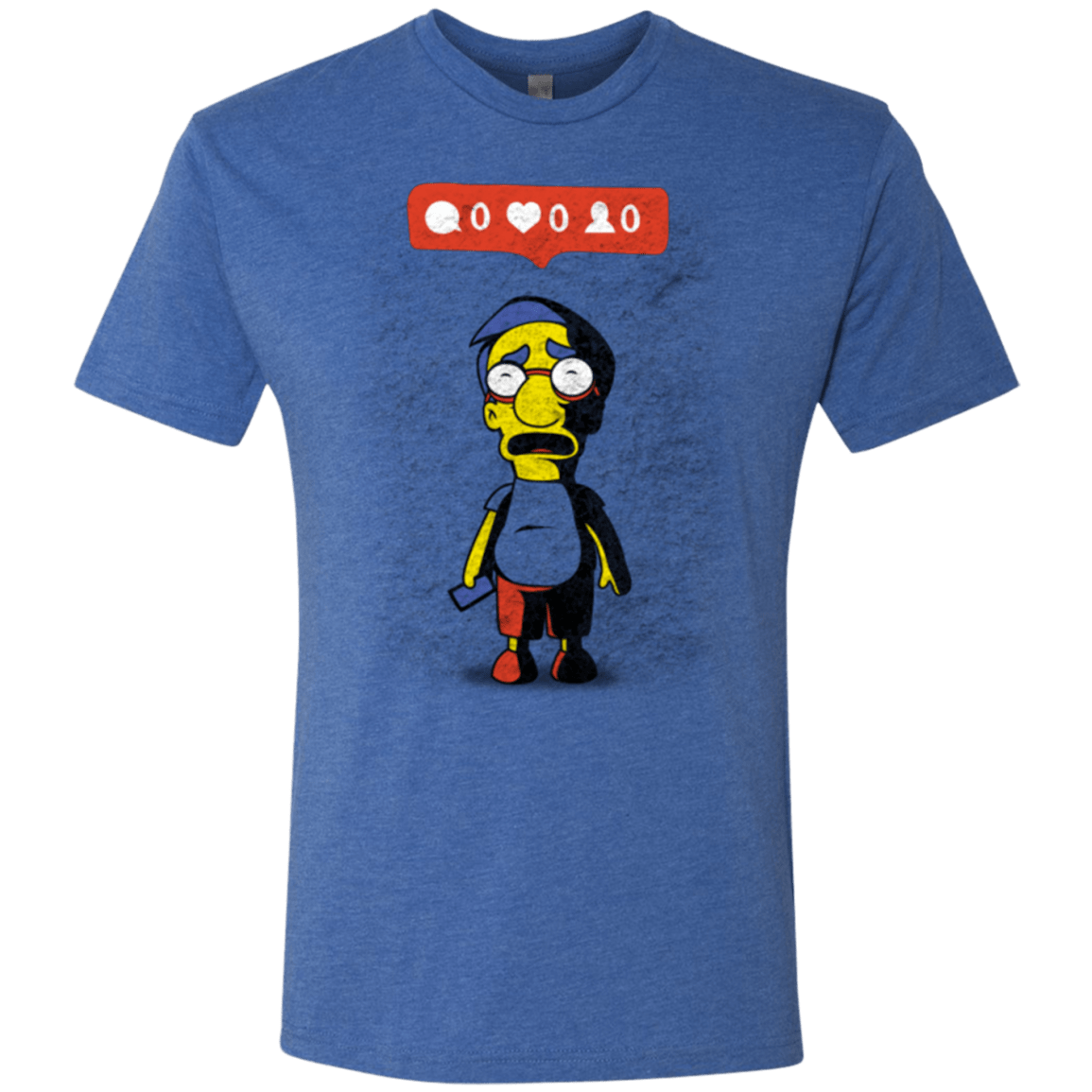 T-Shirts Vintage Royal / S Nobody Likes Him Men's Triblend T-Shirt