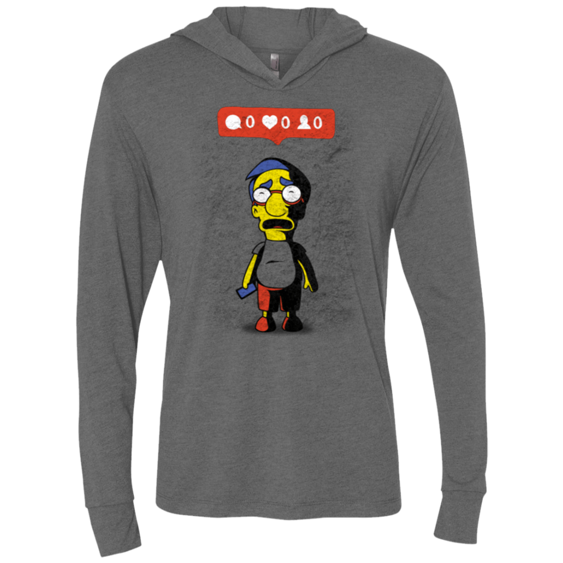 T-Shirts Premium Heather / X-Small Nobody Likes Him Triblend Long Sleeve Hoodie Tee