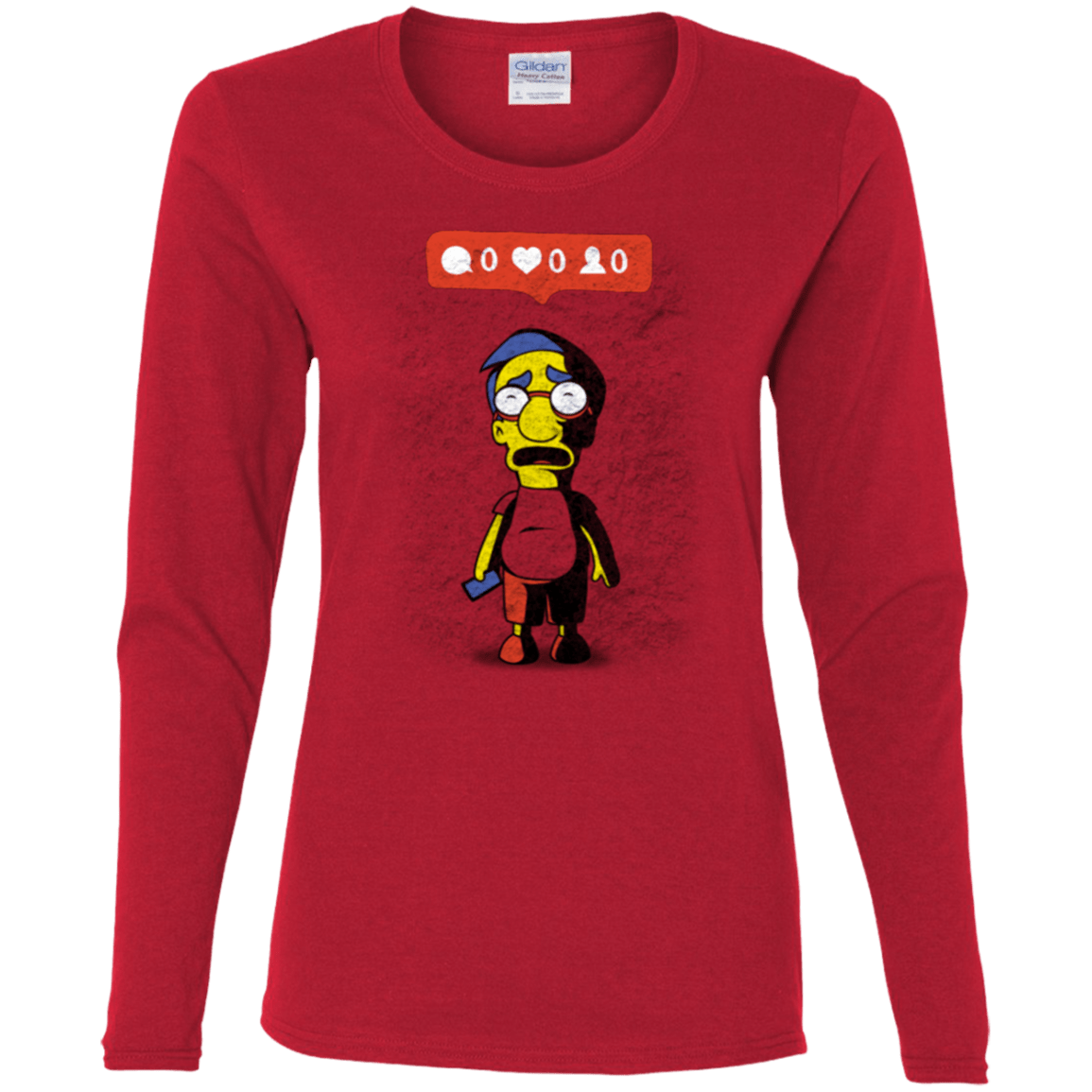 T-Shirts Red / S Nobody Likes Him Women's Long Sleeve T-Shirt