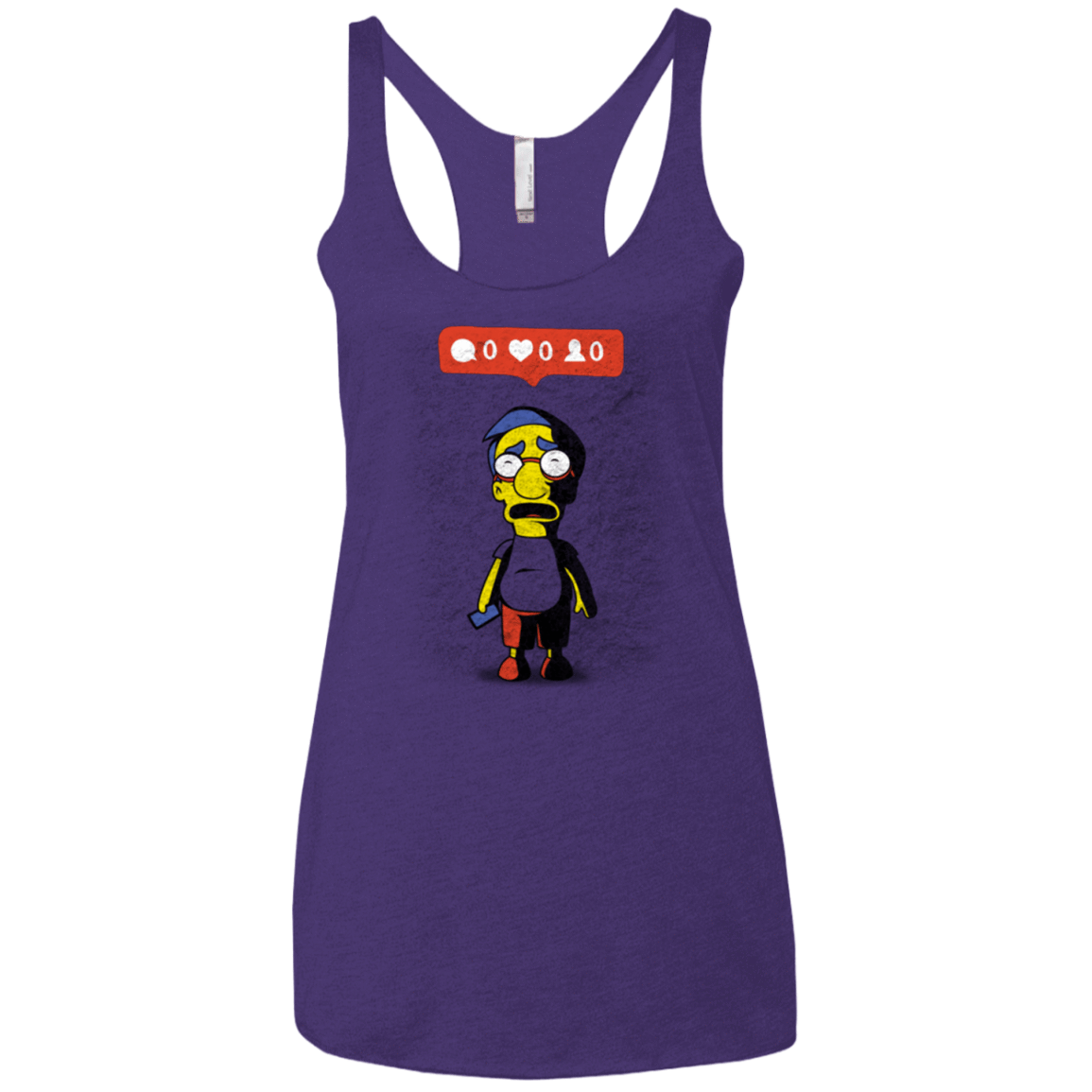 T-Shirts Purple Rush / X-Small Nobody Likes Him Women's Triblend Racerback Tank