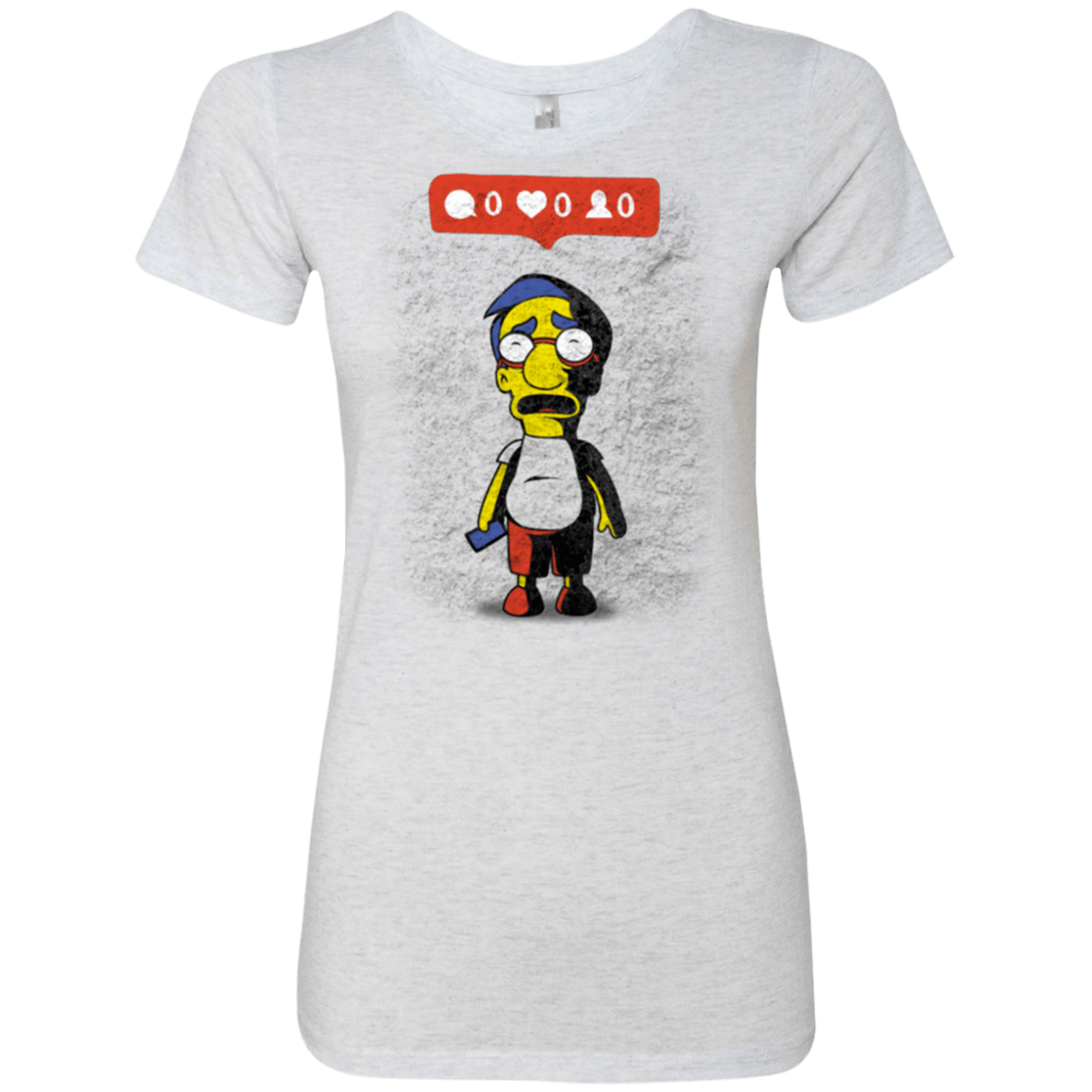 T-Shirts Heather White / S Nobody Likes Him Women's Triblend T-Shirt