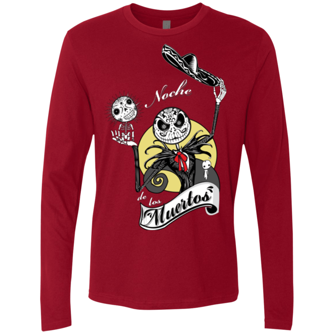 T-Shirts Cardinal / Small Noche de los Muertos Men's Premium Long Sleeve