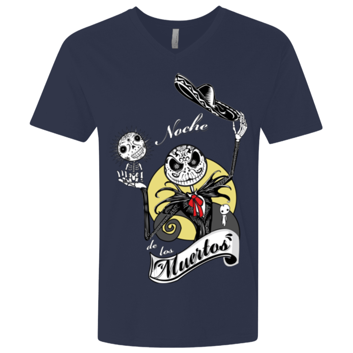 T-Shirts Midnight Navy / X-Small Noche de los Muertos Men's Premium V-Neck