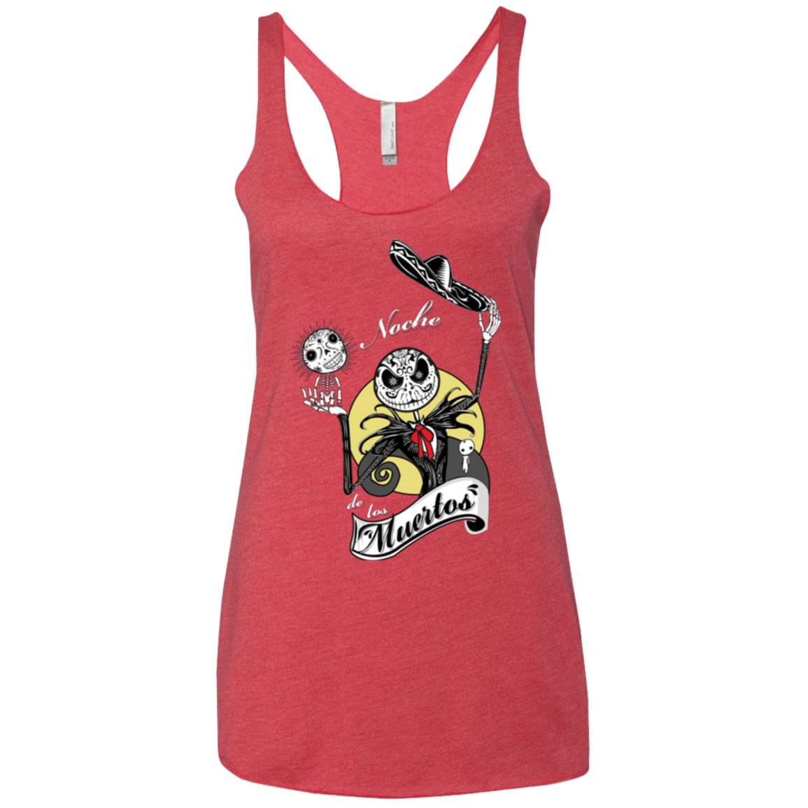T-Shirts Vintage Red / X-Small Noche de los Muertos Women's Triblend Racerback Tank