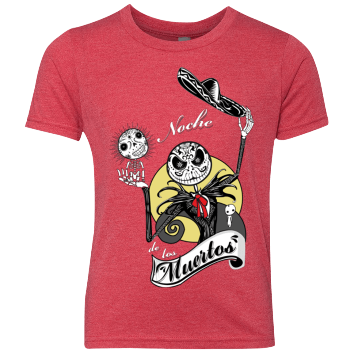 T-Shirts Vintage Red / YXS Noche de los Muertos Youth Triblend T-Shirt