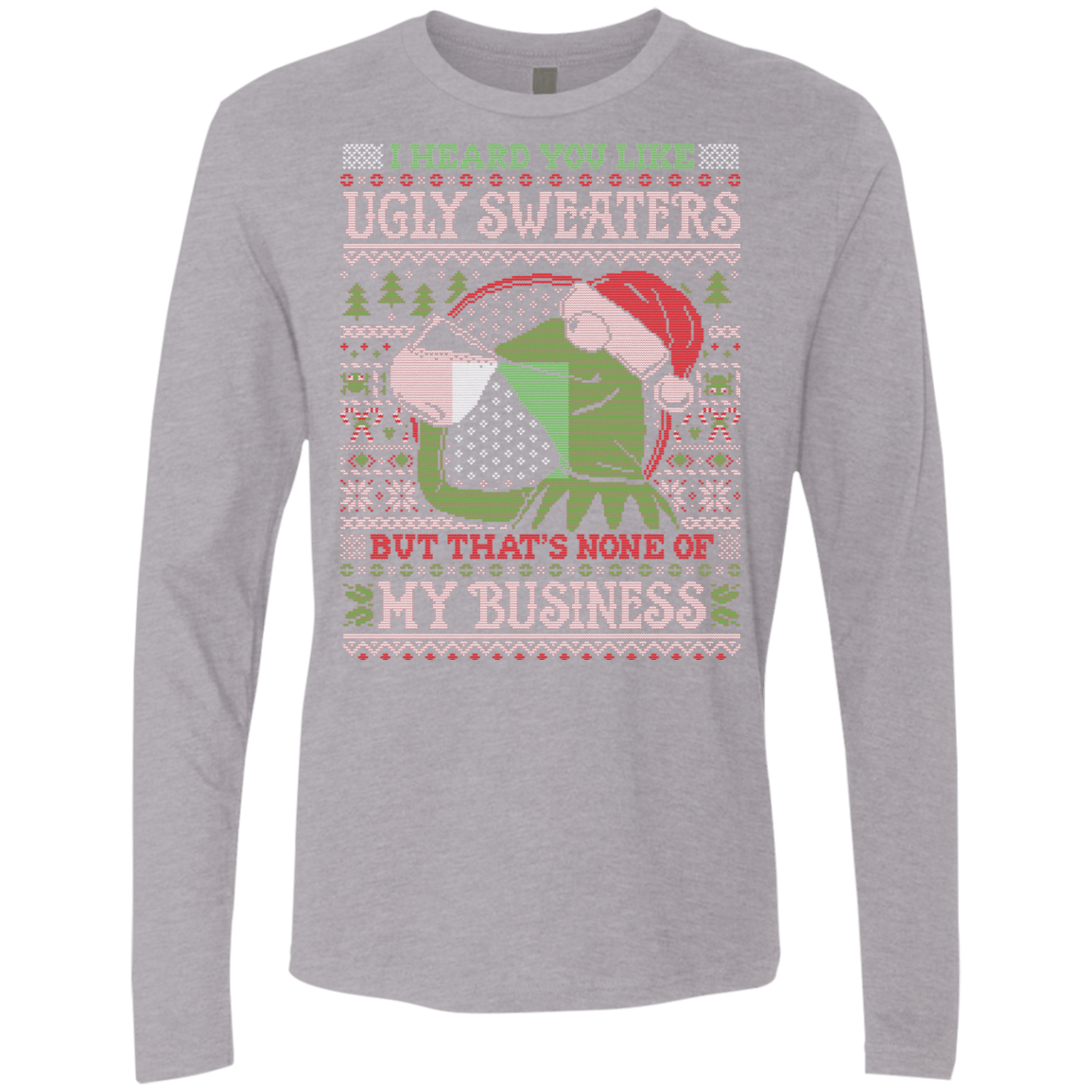 T-Shirts Heather Grey / Small None Business Men's Premium Long Sleeve