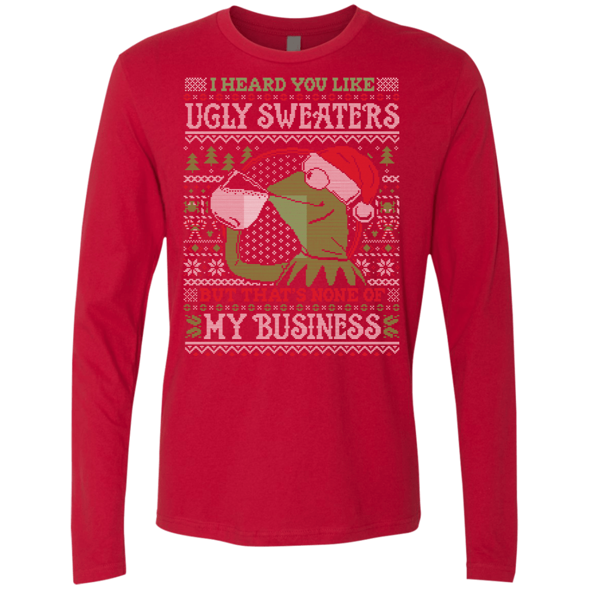 T-Shirts Red / Small None Business Men's Premium Long Sleeve