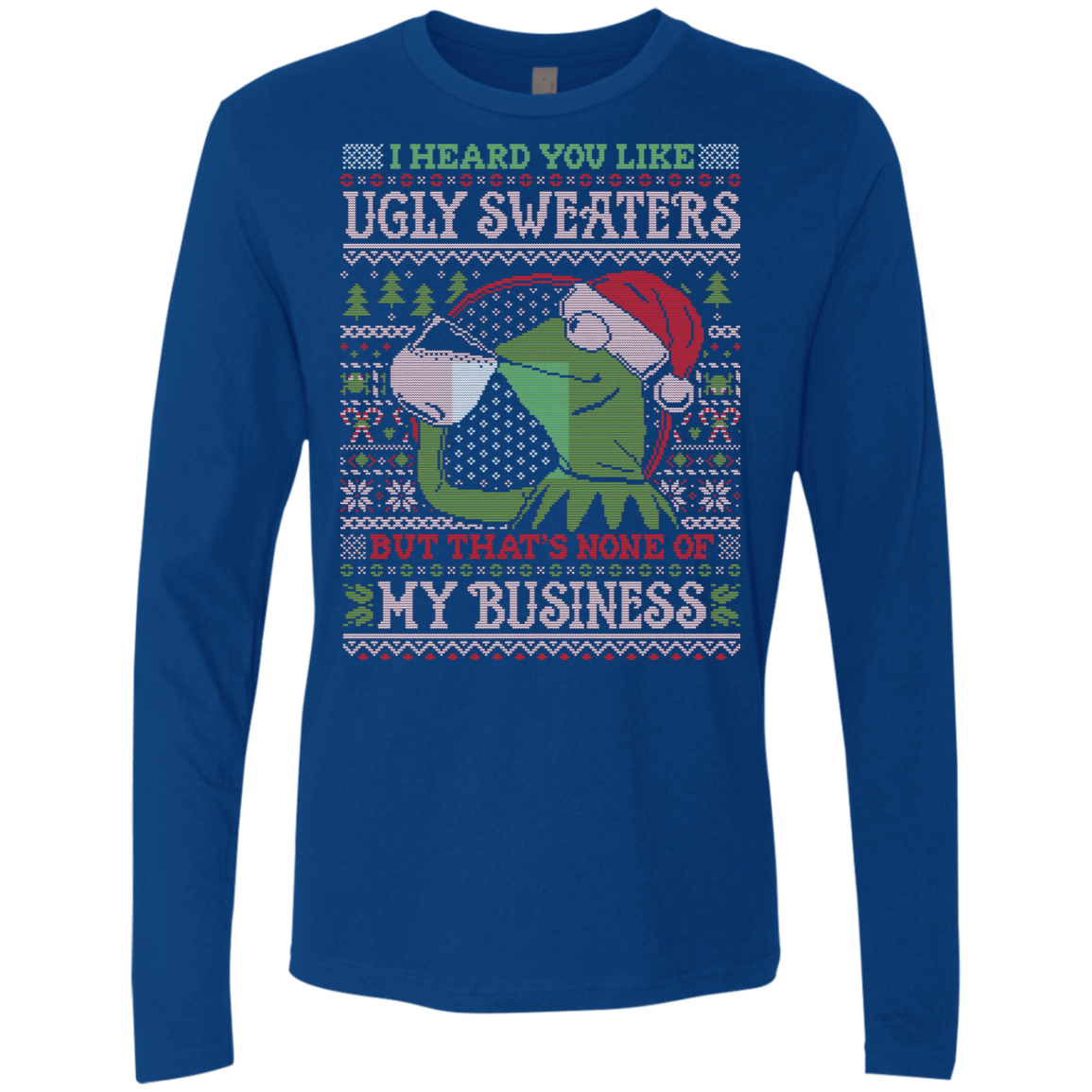 T-Shirts Royal / Small None Business Men's Premium Long Sleeve