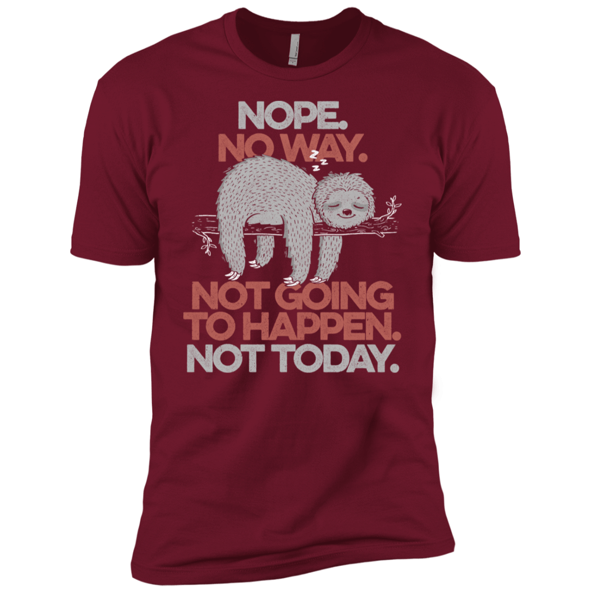 T-Shirts Cardinal / X-Small Nope No Way Men's Premium T-Shirt