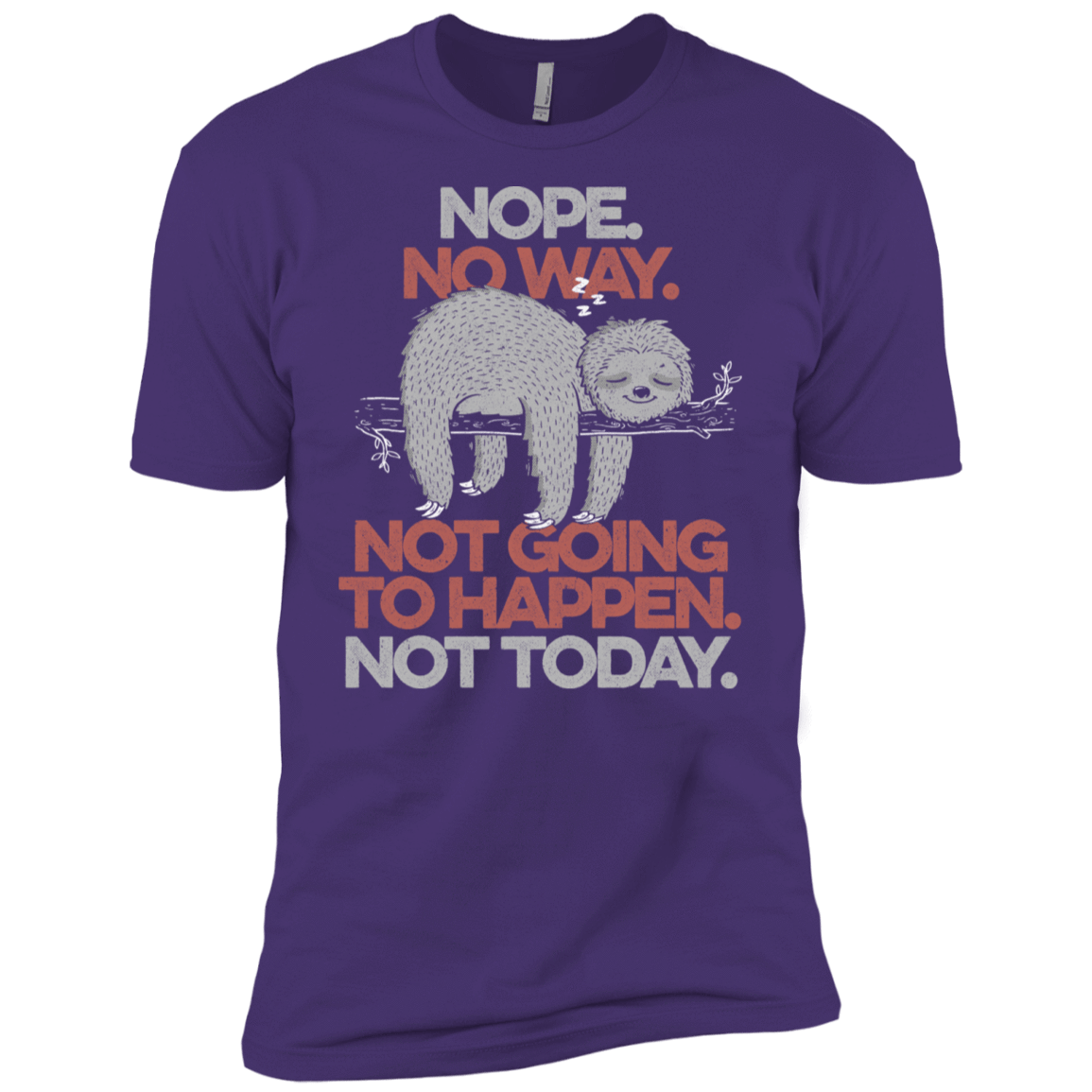 T-Shirts Purple Rush/ / X-Small Nope No Way Men's Premium T-Shirt