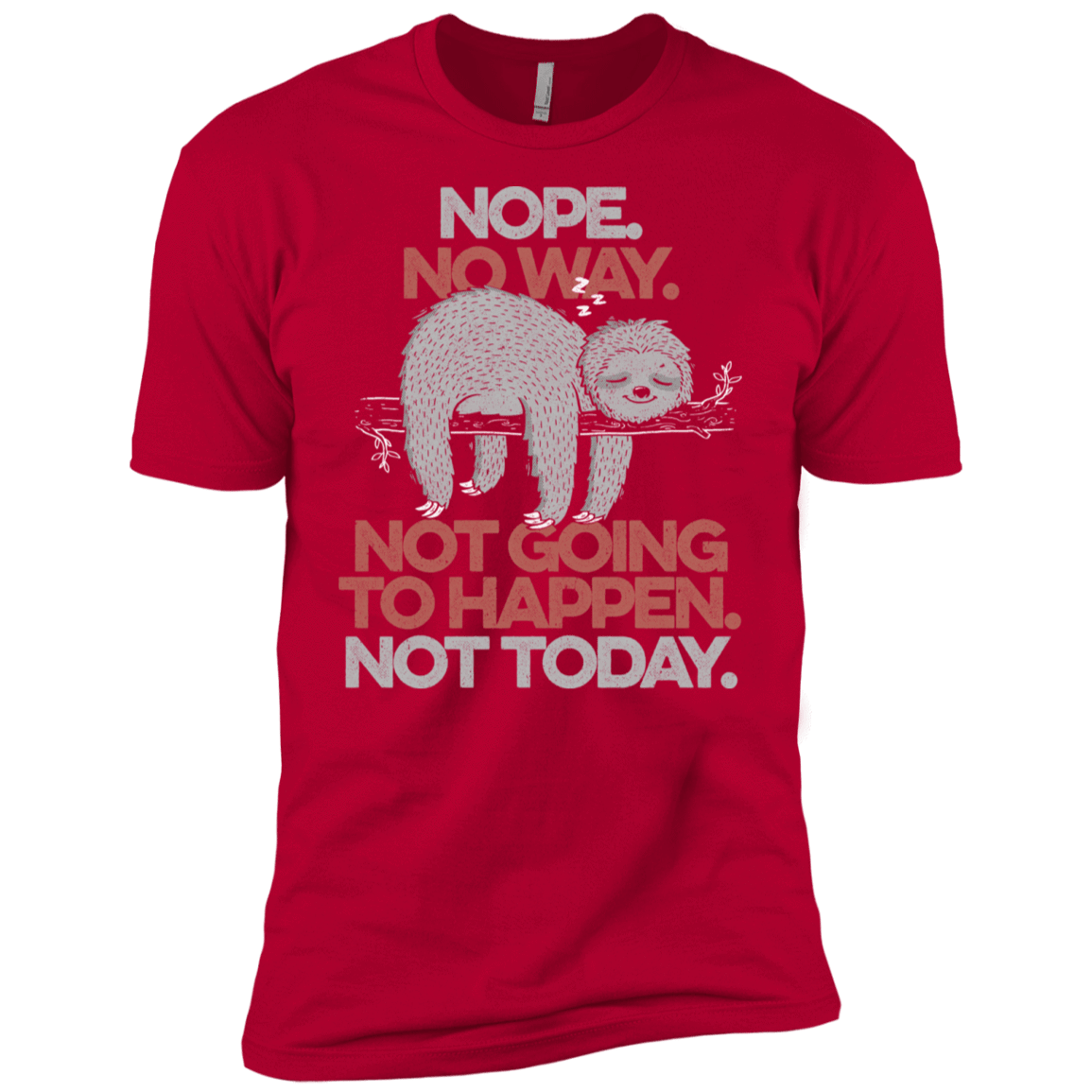 T-Shirts Red / X-Small Nope No Way Men's Premium T-Shirt