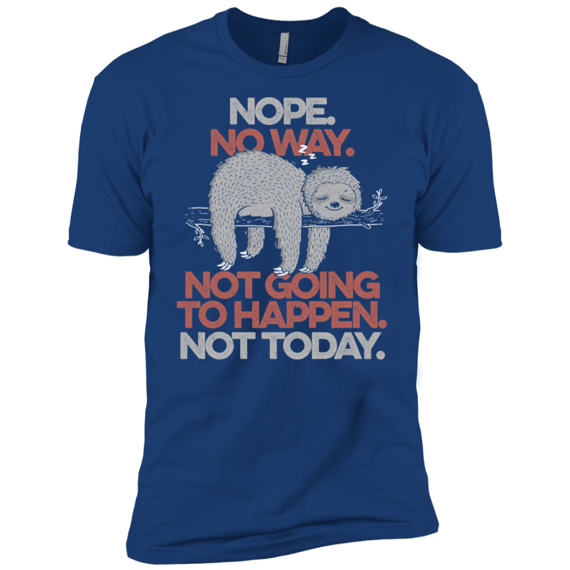 T-Shirts Royal / X-Small Nope No Way Men's Premium T-Shirt