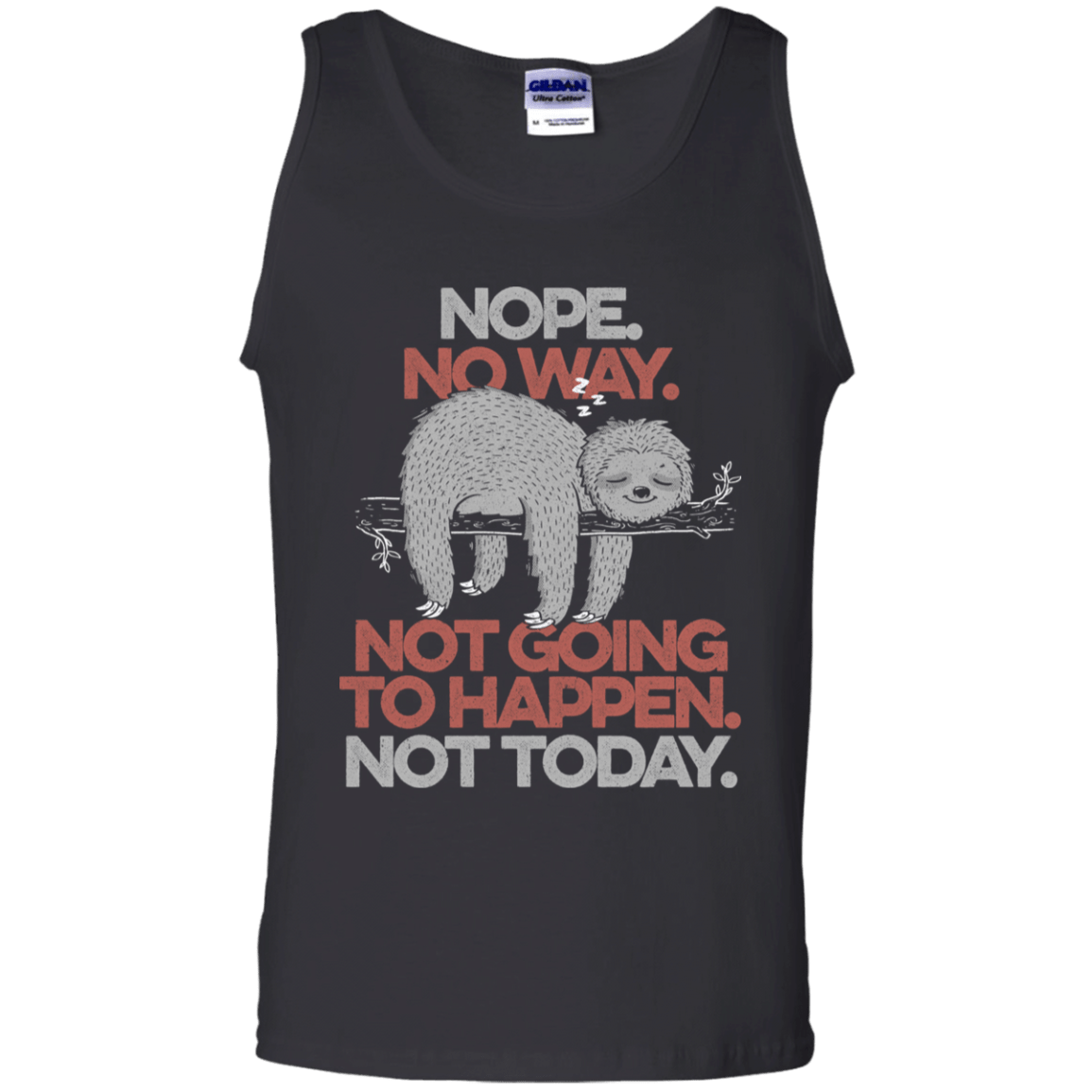 T-Shirts Black / S Nope No Way Men's Tank Top