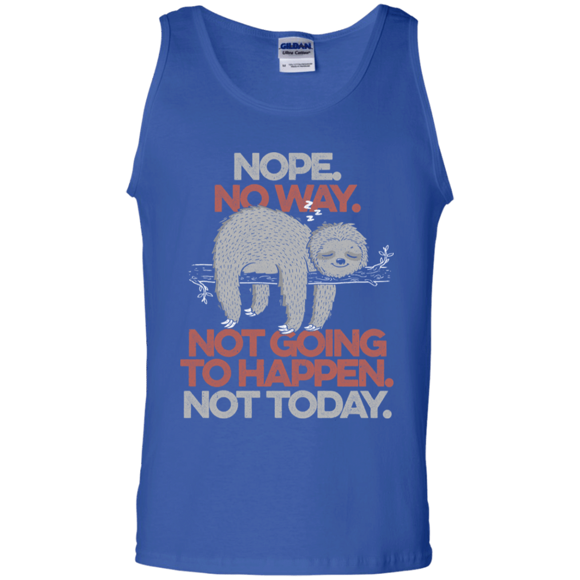 T-Shirts Royal / S Nope No Way Men's Tank Top