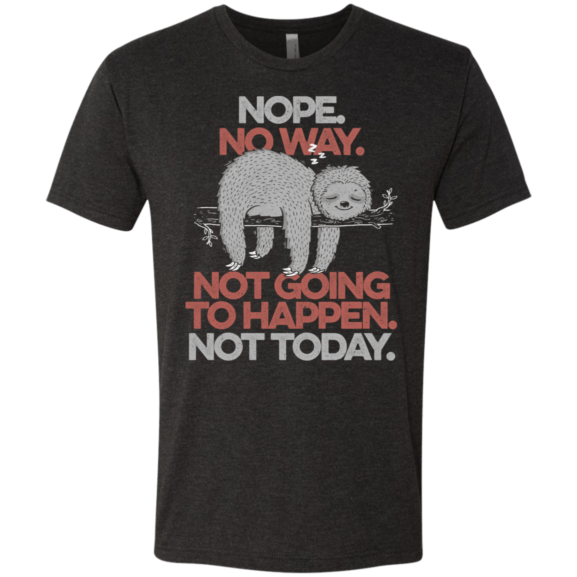 T-Shirts Vintage Black / S Nope No Way Men's Triblend T-Shirt