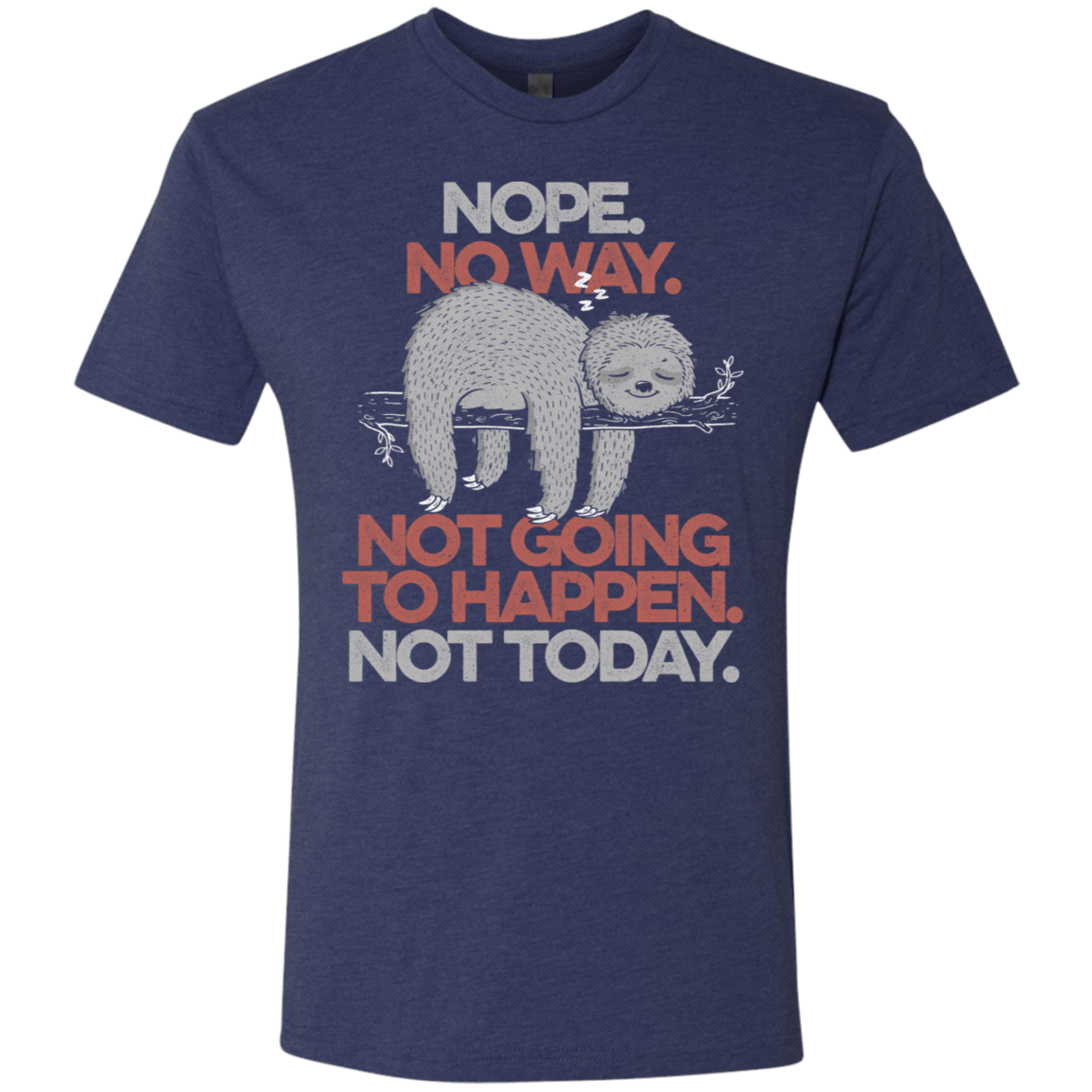 T-Shirts Vintage Navy / S Nope No Way Men's Triblend T-Shirt