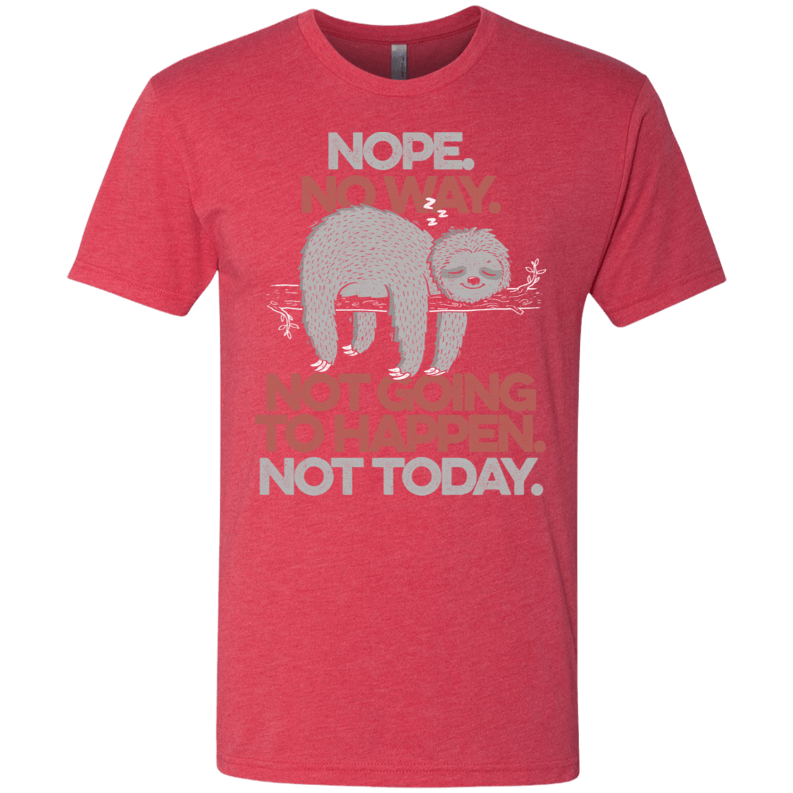 T-Shirts Vintage Red / S Nope No Way Men's Triblend T-Shirt