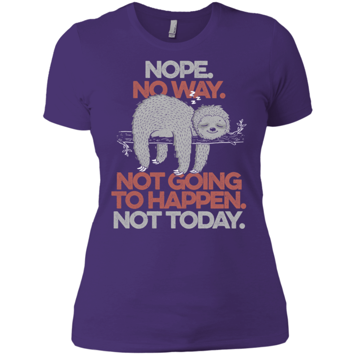 T-Shirts Purple Rush/ / X-Small Nope No Way Women's Premium T-Shirt