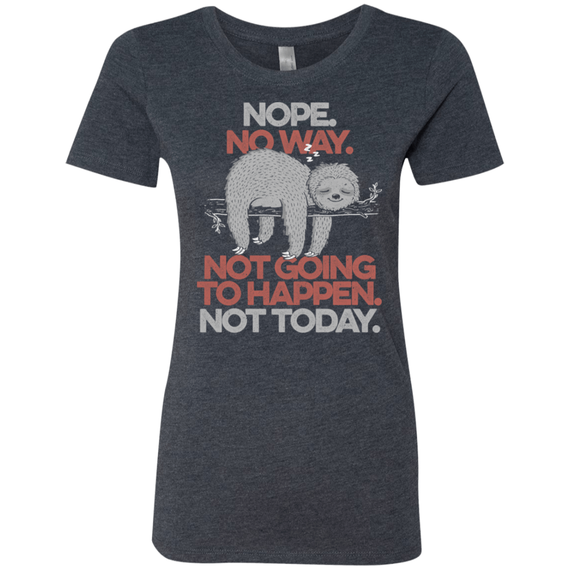 T-Shirts Vintage Navy / S Nope No Way Women's Triblend T-Shirt