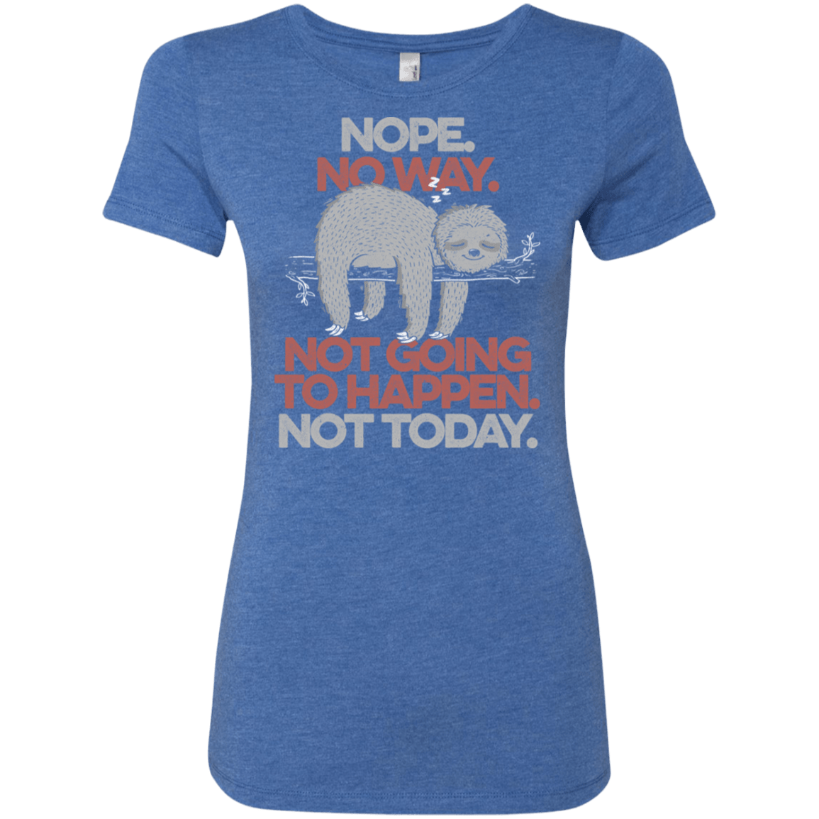 T-Shirts Vintage Royal / S Nope No Way Women's Triblend T-Shirt