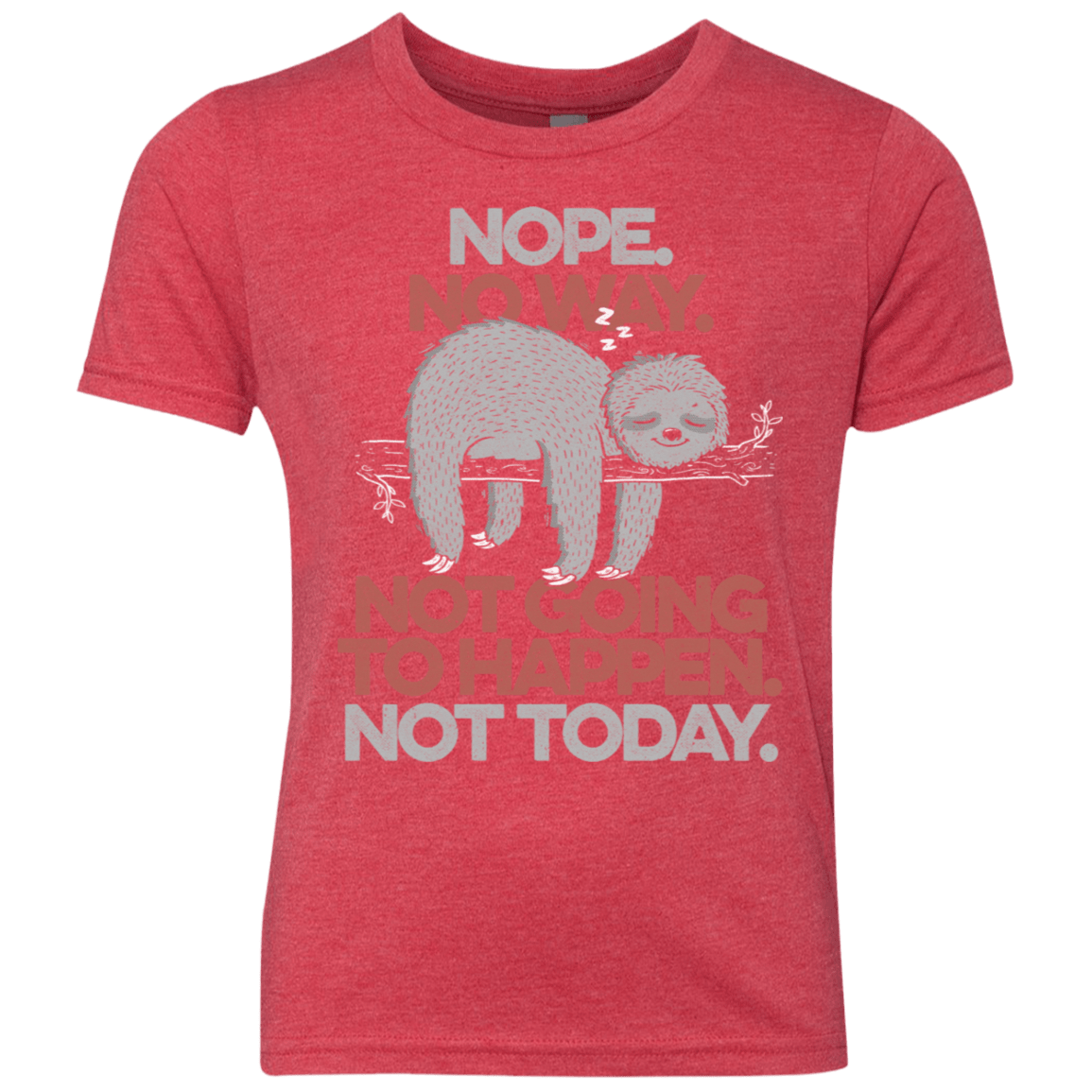 T-Shirts Vintage Red / YXS Nope No Way Youth Triblend T-Shirt