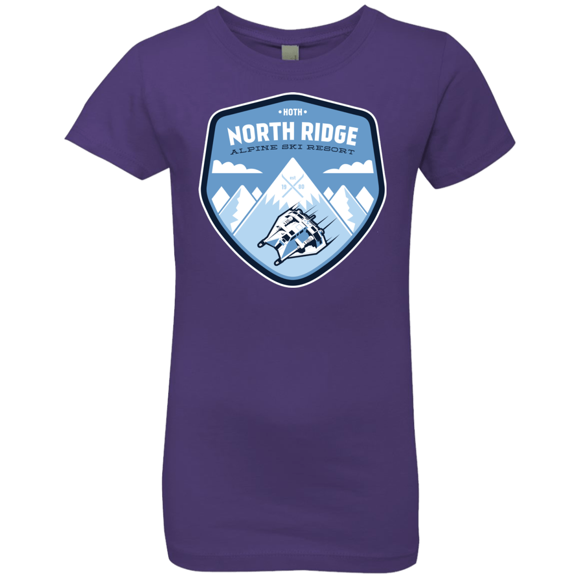 T-Shirts Purple Rush / YXS North Ridge Ski Resort Girls Premium T-Shirt