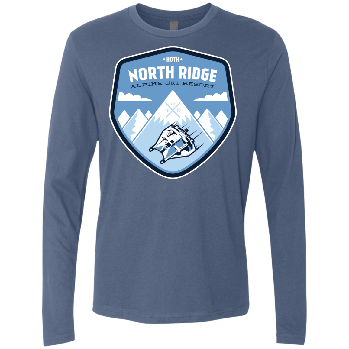 T-Shirts Indigo / Small North Ridge Ski Resort Men's Premium Long Sleeve