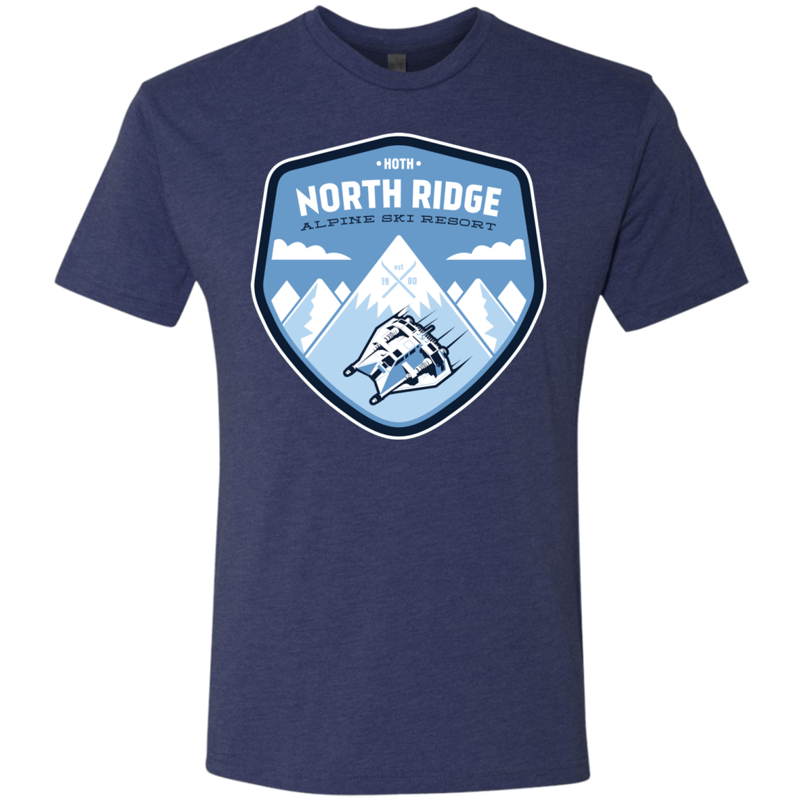 T-Shirts Vintage Navy / Small North Ridge Ski Resort Men's Triblend T-Shirt