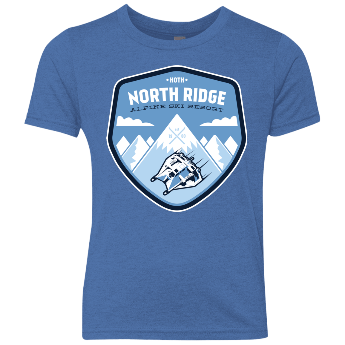 T-Shirts Vintage Royal / YXS North Ridge Ski Resort Youth Triblend T-Shirt