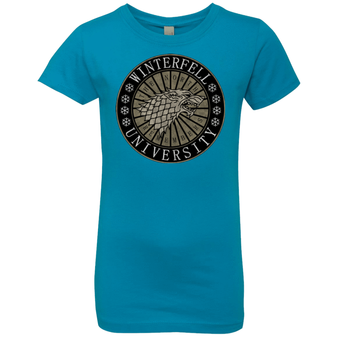 T-Shirts Turquoise / YXS North university Girls Premium T-Shirt