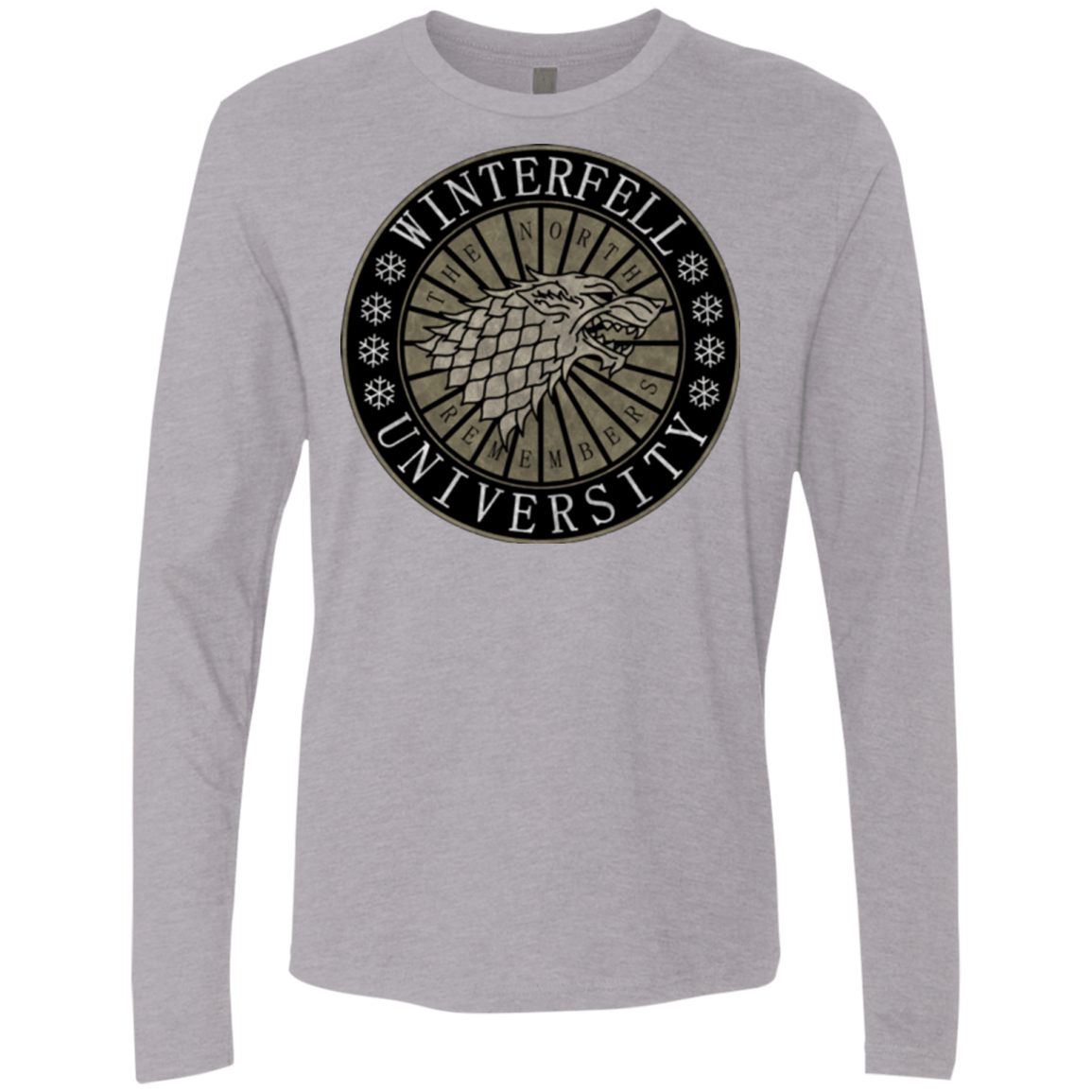 T-Shirts Heather Grey / Small North university Men's Premium Long Sleeve