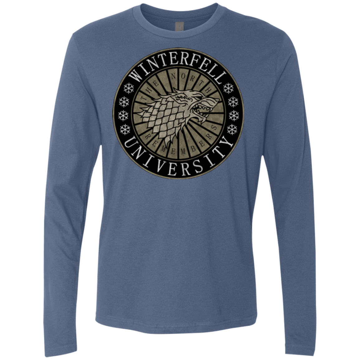 T-Shirts Indigo / Small North university Men's Premium Long Sleeve