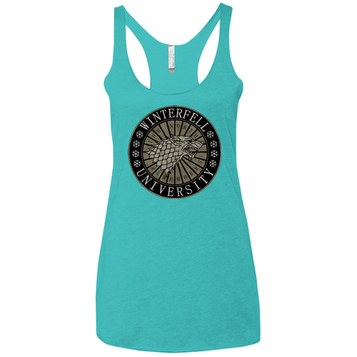 T-Shirts Tahiti Blue / X-Small North university Women's Triblend Racerback Tank