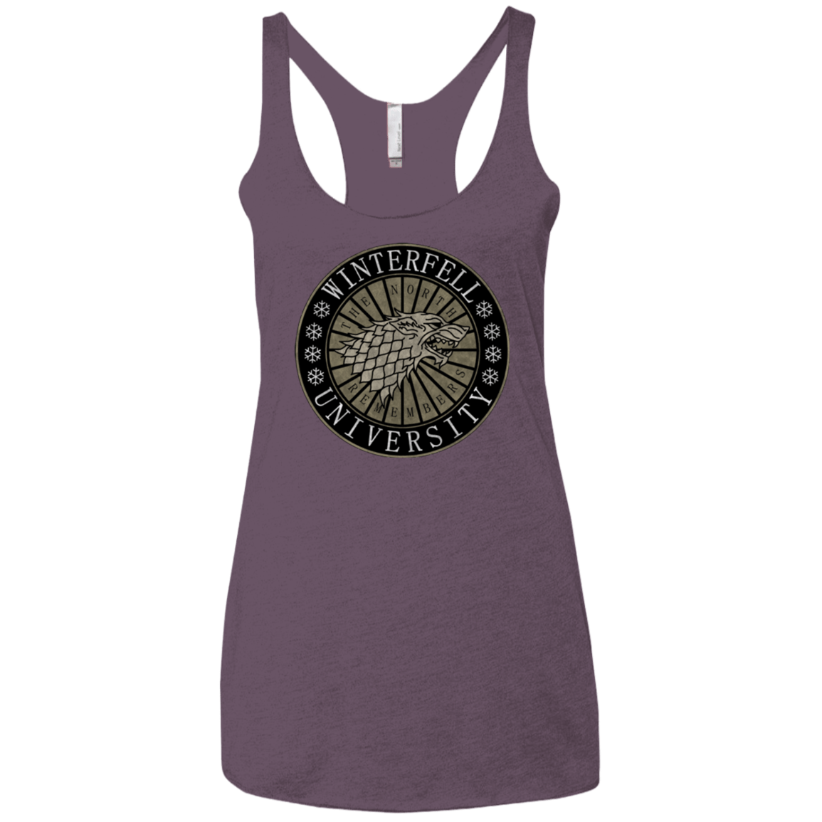 T-Shirts Vintage Purple / X-Small North university Women's Triblend Racerback Tank