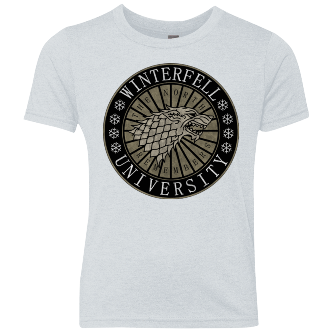 T-Shirts Heather White / YXS North university Youth Triblend T-Shirt