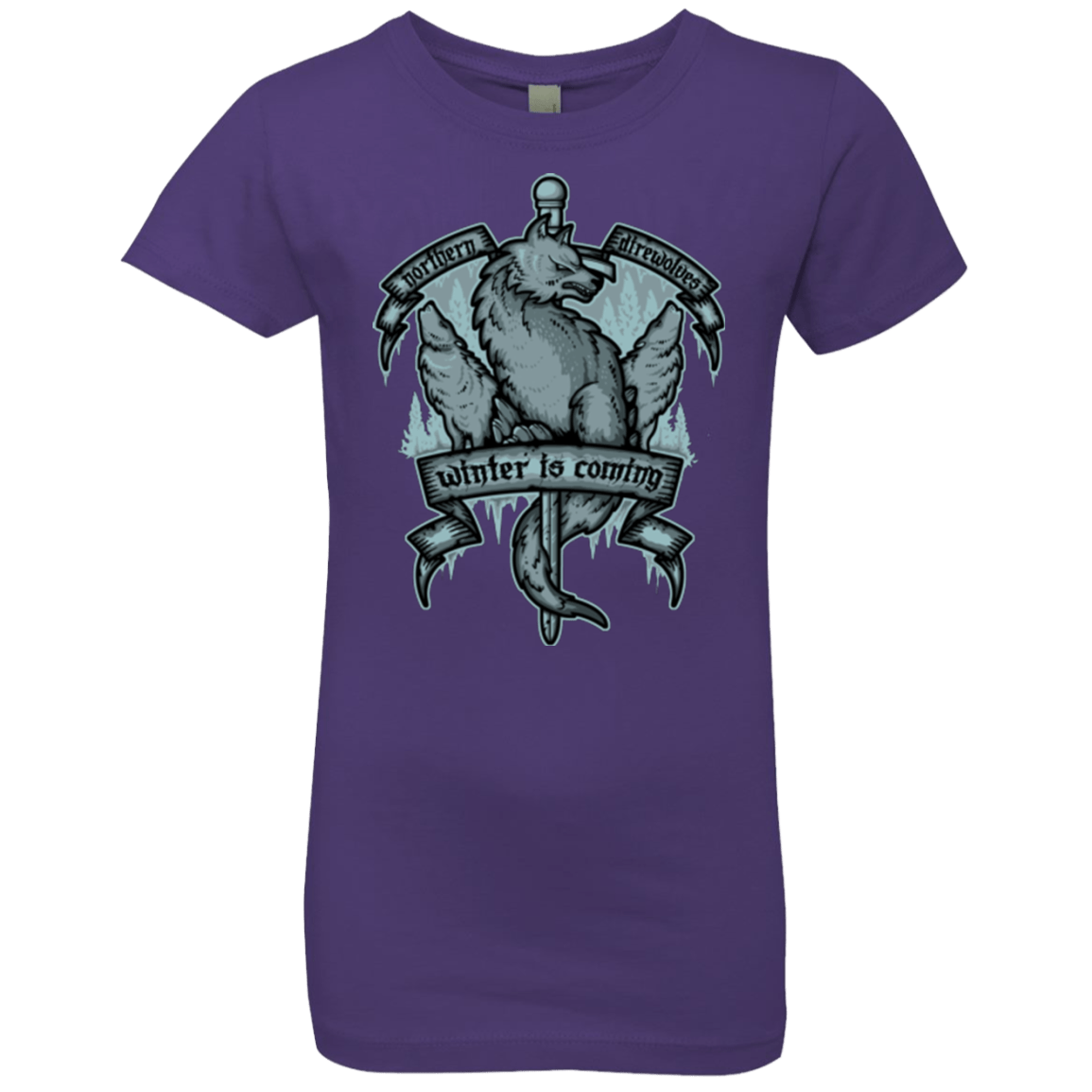 T-Shirts Purple Rush / YXS Northern Direwolves Girls Premium T-Shirt