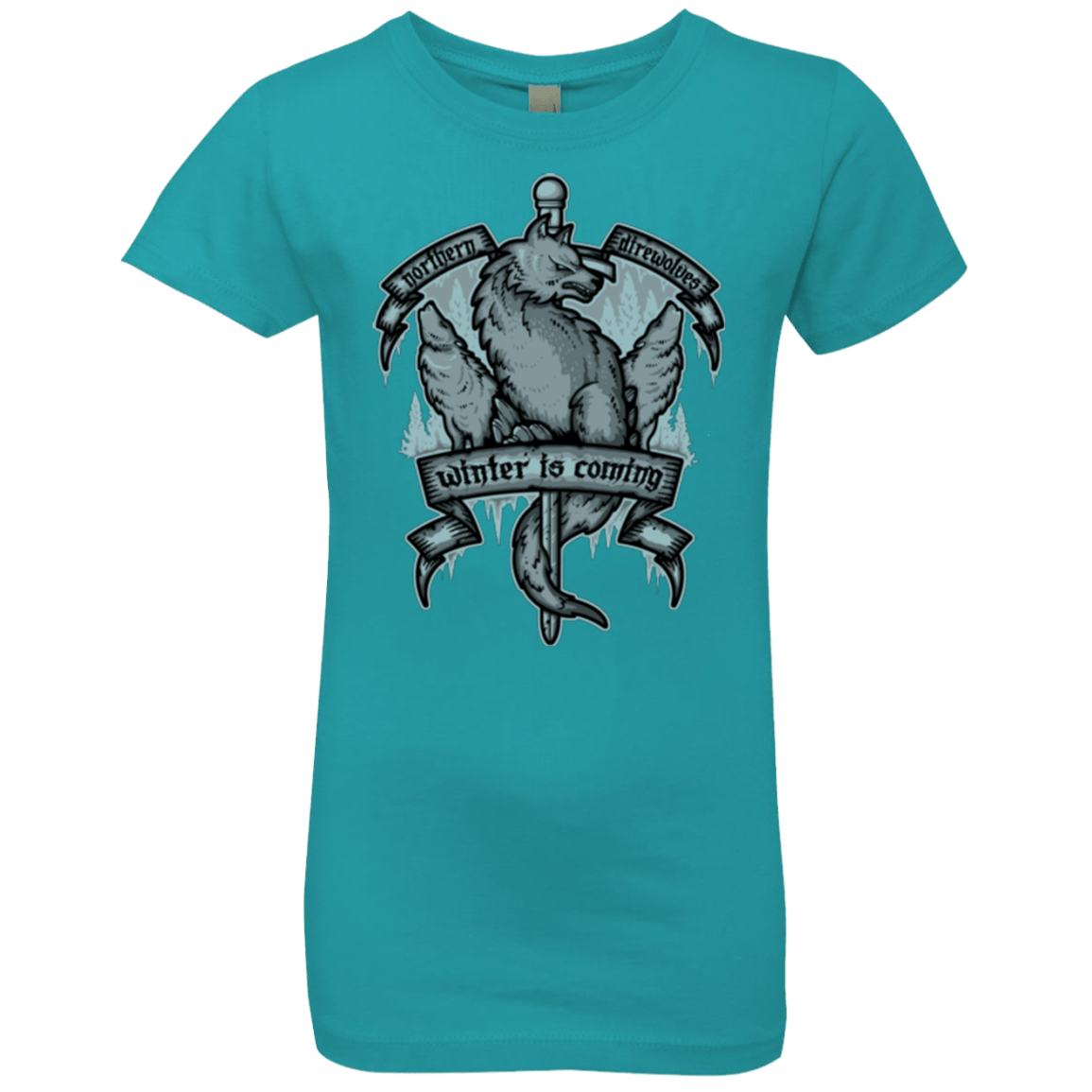 T-Shirts Tahiti Blue / YXS Northern Direwolves Girls Premium T-Shirt