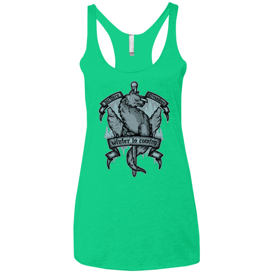 T-Shirts Envy / X-Small Northern Direwolves Women's Triblend Racerback Tank