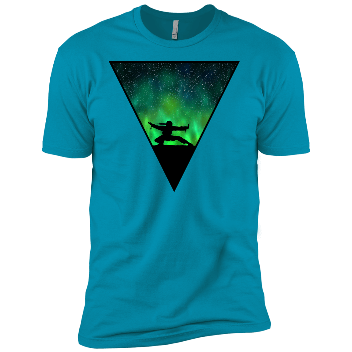 T-Shirts Turquoise / YXS Northern Lights Pose Boys Premium T-Shirt