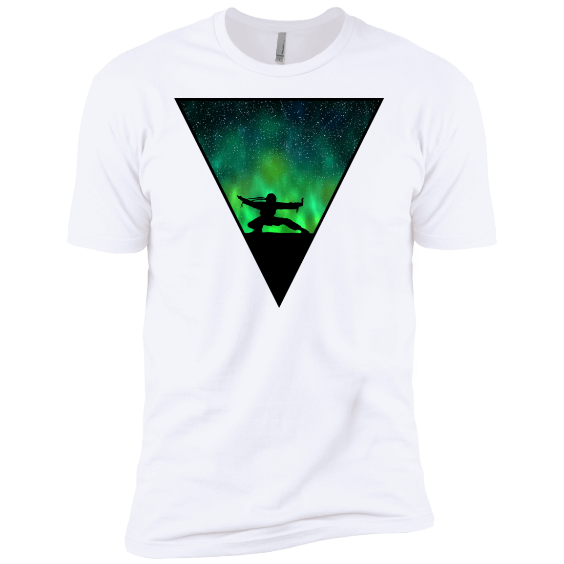 T-Shirts White / YXS Northern Lights Pose Boys Premium T-Shirt