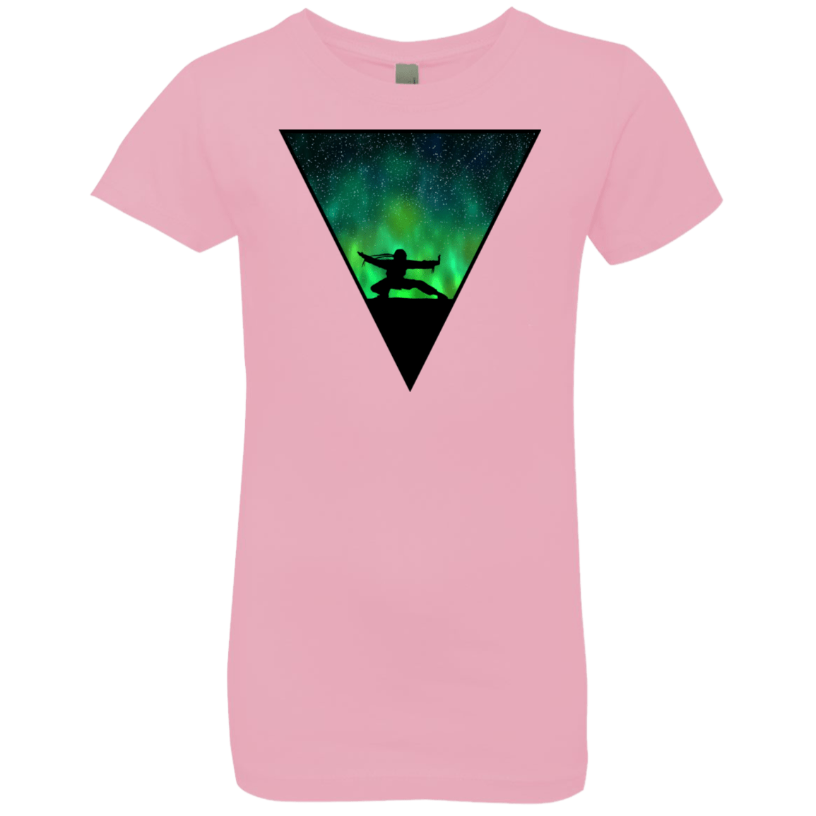 T-Shirts Light Pink / YXS Northern Lights Pose Girls Premium T-Shirt