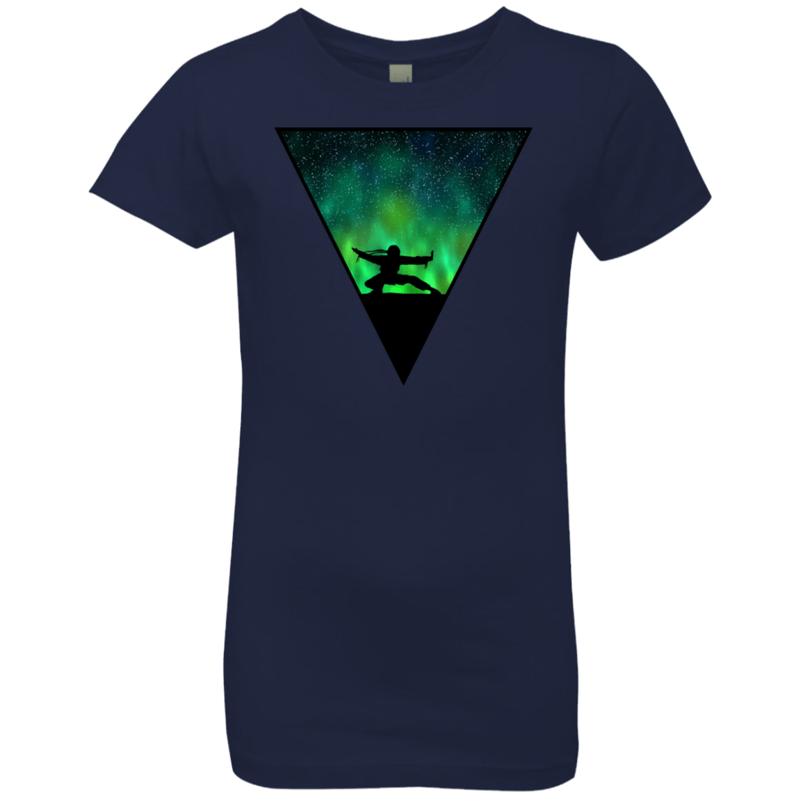 T-Shirts Midnight Navy / YXS Northern Lights Pose Girls Premium T-Shirt